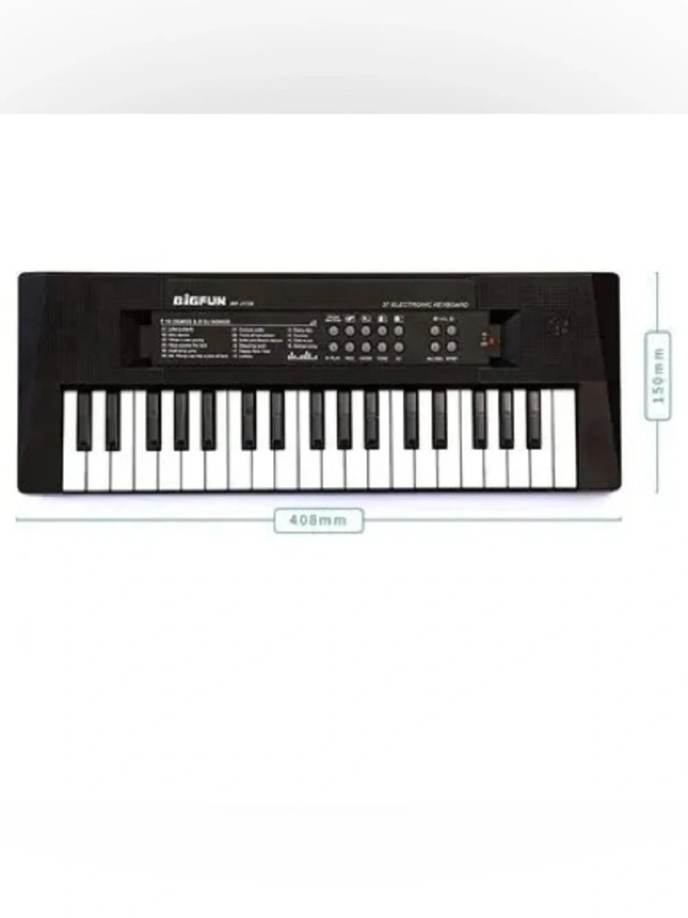 37-Key Electronic Keyboard - Black